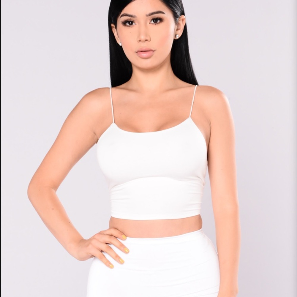 Kiki crop top - white